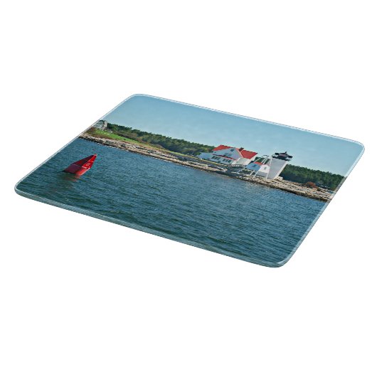 Hendricks Head Lighthouse, Maine Cutting Board Schneidebrett (Ecke)