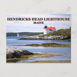 Hendricks Head Lighthouse, Maine Postcard Postkarte