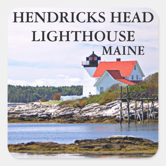 Hendricks Head Lighthouse, Maine Stickers (Vorderseite)
