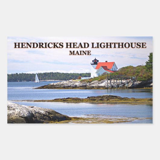Hendricks Head Lighthouse, Maine Stickers (Vorderseite)