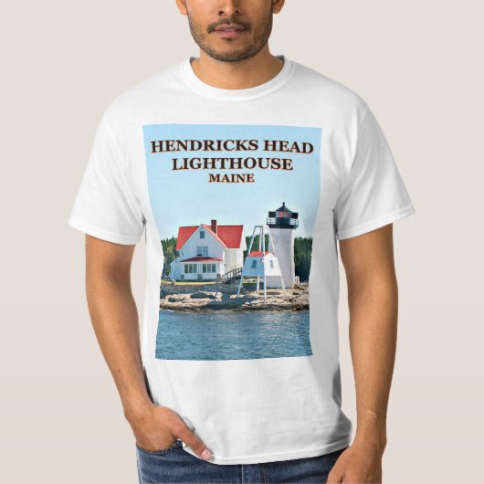 Hendricks Head Lighthouse, Maine T - Shirt (Vorderseite)