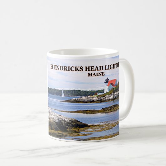 Hendricks Head Lighthouse, Maine Tasse (VorderseiteRechts)