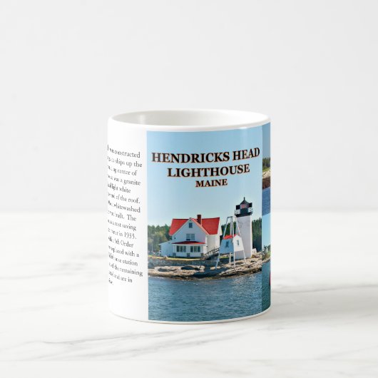 Hendricks Head Lighthouse, Maine Tasse (Mittel)