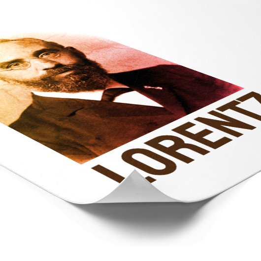 Hendrik Lorentz Poster (Ecke)