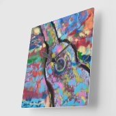 Hendrix Wall Clock Quadratische Wanduhr (Winkel)