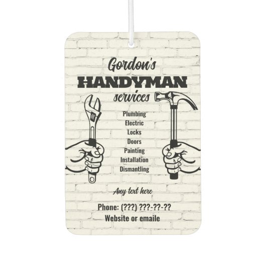 Hendyman Services Air Freshener Autolufterfrischer (Vorderseite)