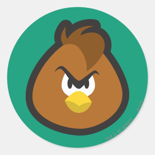 Henery Hawk 3 Runder Aufkleber (Vorderseite)