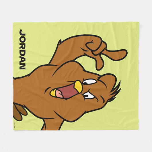 Henery Hawk Yelling | Add Your Name Fleecedecke (Vorderseite (Horizontal))