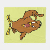 Henery Hawk Yelling Fleecedecke (Vorderseite (Horizontal))