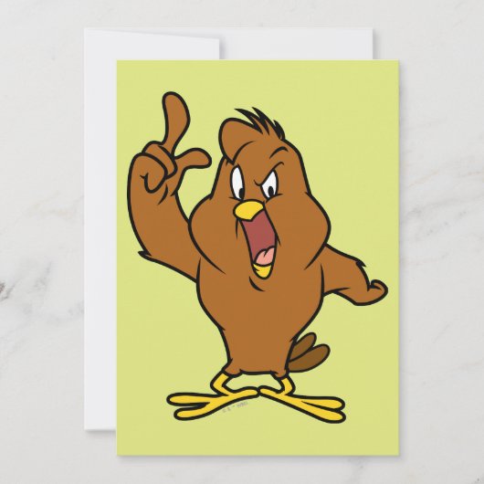 Henery Hawk Yelling Karte (Vorderseite)