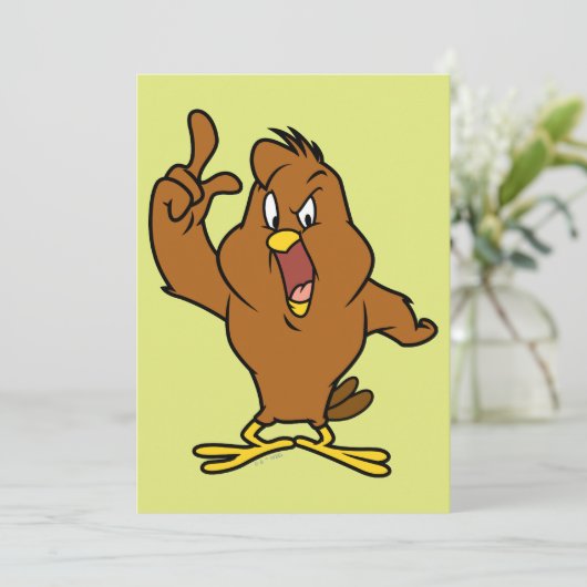 Henery Hawk Yelling Karte (Stehend Vorderseite)