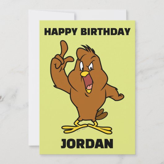 Henery Hawk Yelling Karte (Vorderseite)