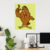 Henery Hawk Yelling Poster (Heimbüro)