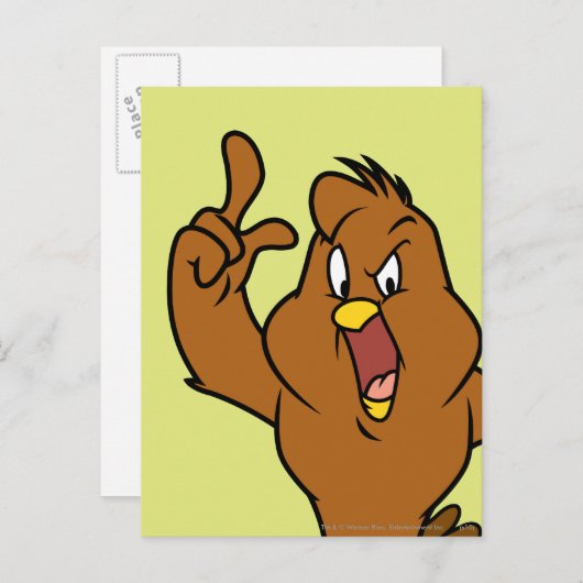 Henery Hawk Yelling Postkarte (Vorne/Hinten)