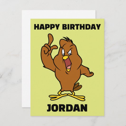 Henery Hawk Yelling Postkarte (Vorne/Hinten)