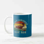 Hengst Kanadischer Wolf Lustiger Loon Vogel Loons Kaffeetasse (Links)