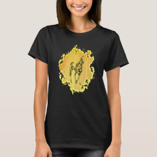 Hengst-Motiv Pferd Elegante Mähne Tiere Bunt T-Shirt