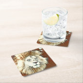 Hengst Rechteckiger Pappuntersetzer (Vor Ort)