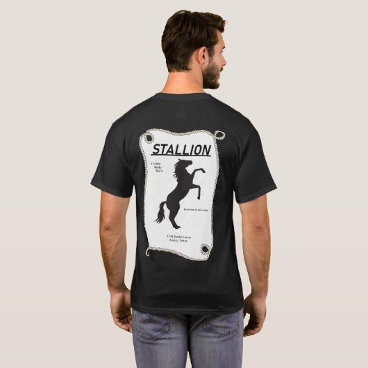 Hengst T-Shirt (Schwarz voll)