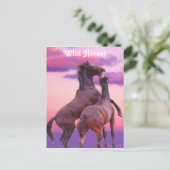 Hengste, die Postkarte spielen (Stehend Vorderseite)