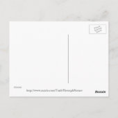 Hengste, die Postkarte spielen (Rückseite)