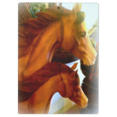 Hengstmare und Pony Klemmbrett (Rückseite)