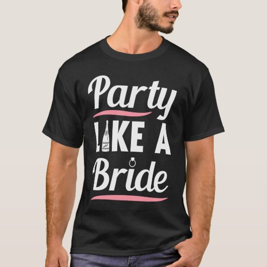 Hengstparty Hochzeit Verheiratet Junggeselle Braut T-Shirt (Vorderseite)