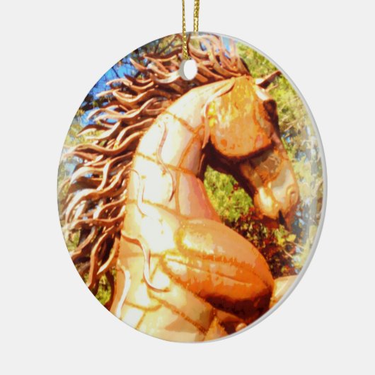 Hengstpony Keramik Ornament (Links)