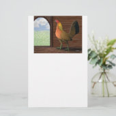 Henhouse View Briefpapier (Stehend Vorderseite)
