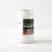 Henley auf Themse-Klassikerbooten Bierglas (Vorderseite Links)