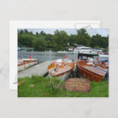 Henley on Thames, antike Motorboote Postkarte (Vorne/Hinten)