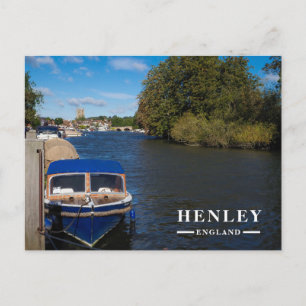 Henley-on-Thames Themse Boot Feiertagspostkarte