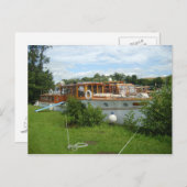 Henley on Thames, Traditioneller Motorkreuzer Postkarte (Vorne/Hinten)