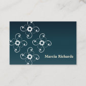 Henley Pattern Blue Business Card Visitenkarte (Vorderseite)