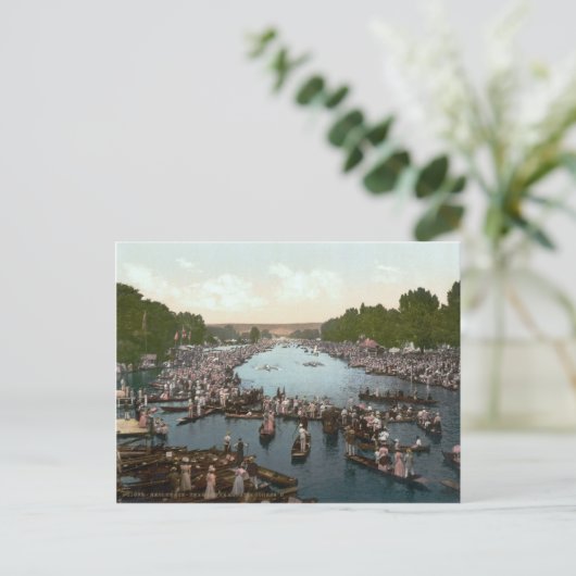 Henley Regatta, Henley-on-Thames, c.1895 Postkarte (Stehend Vorderseite)