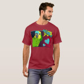 Henlo Birb memes Funny Comic Blue Fronted Amazon T-Shirt (Vorne ganz)