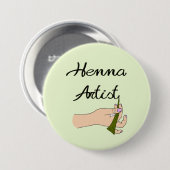Henna Artist mit Henna Cone Button (Vorne & Hinten)