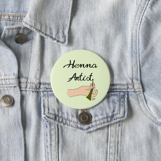 Henna Artist mit Henna Cone Button (Beispiel)