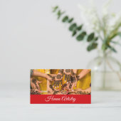 Henna Artistry Business Card Visitenkarte (Stehend Vorderseite)
