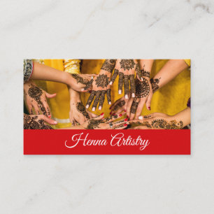 Henna Artistry Business Card Visitenkarte