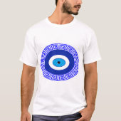 Henna Blue Evil eye Luck T-shirt (Vorderseite)