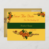 Henna Blume Ankündigungspostkarte (Vorne/Hinten)