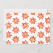 Henna Blume Bridal Dusche Einladung Fuschia (Rückseite)