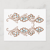 Henna-Blume Postkarte (Vorderseite)