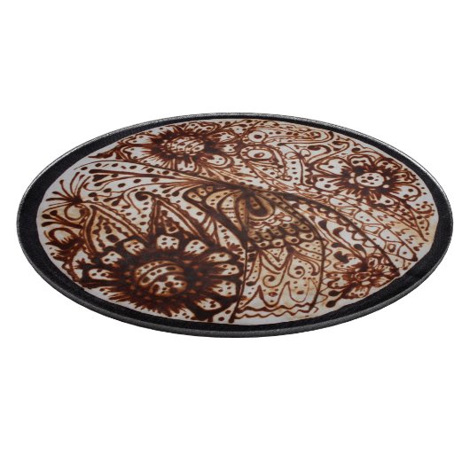 Henna circle schneidebrett (Ecke)