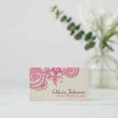 Henna Design Business Cards Visitenkarte (Stehend Vorderseite)