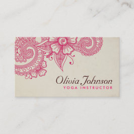 Henna Design Business Cards Visitenkarte