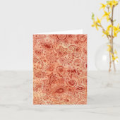 Henna Design Card Karte (Gelbe Blume)