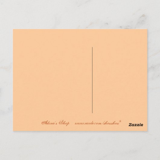 Henna Design Postcard Postkarte (Rückseite)