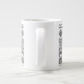 Henna-Elefant Jumbo-Tasse (Rückseite)